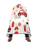 Buy Cartoon Cute Firefighters Salon Cape - 55x65 Inch Snap Closure Hair Cutting Apron for Professionals - Buy Online on GoSupps.com
