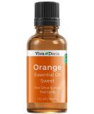 Viva Doria 100% Pure Sweet Orange Essential Oil - Food Grade Undiluted 30 mL (1 Fl Oz) - Premium USA Orange Oil for Aromatherapy & Cooking - Buy Online on GoSupps.com