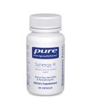 Pure Encapsulations Synergy K | Vitamin K1 K2 D3 Supplement for Bone and Vascular Health | 60 Capsules - Buy Online on GoSupps.com