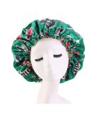 Satin Bonnet for Natural Hair - Reversible Green Silk Sleep Cap for Black Women & Curly Hair - Buy Online on GoSupps.com