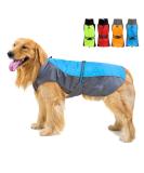 Zweitea Waterproof Raincoat for Medium & Large Dogs | Reflective & Windproof Blue Rain Jacket | Outdoor Hiking & Wet Weather Protection (6XL) - Buy Online on GoSupps.com
