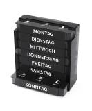 Buy Opret 7-Day Pill Organizer Box - Weekly Medication Case with 3 Compartments - Black Tablet Box for Morning & Evening Doses - Buy Online on GoSupps.com