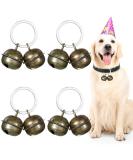 DARENYI 4 Pcs Dog Cat Collar Bells Pet Tracker Brass Bell Dog Tracker Metal Bells Small Bells for Pet Collars Anti-Lost Training Bells - Buy Online on GoSupps.com