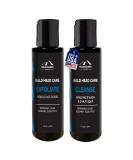 Mountaineer Brand Bald Head Care for Men | Exfoliating Scalp & Face Scrub | All-Natural Cleansing Shampoo & Hydrating Shaving Soap | 4oz Each | International Shipping Available - Buy Online on GoSupps.com