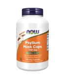 NOW Psyllium Husk Capsules 700mg with Apple Pectin 180 Veg Capsules | Intestinal Health Support - Buy Online on GoSupps.com