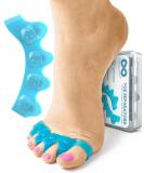 Everlasting Comfort Silicone Gel Toe Spacers - Pain Relief & Bunion Corrector for Men & Women Comfortable & Supportive Ideal for Yoga - Sizes 5-12 Blue - Buy Online on GoSupps.com