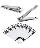 Beauticom 11pcs Large Stainless Steel Nail Clipper Set - Professional Ultra Sharp Cutters for Acrylic Nails Grooming and Manicure - Buy Online on GoSupps.com