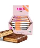 Nicks Protein Wafer Riegel Orange - 25% Protein Low Carb Gluten-Free Snack | 203 Calories | 24 Pack (40g each) - Sugar-Free Chocolate Bar - Buy Online on GoSupps.com