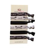 Lacrosse Hair Accessories  Girls Lacrosse Black Hair Ties  No Crease Lacrosse Hair Elastics Set - Buy Online on GoSupps.com