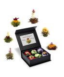 Creano 6 Teblumen Gift Box White Black & Green Tea in a noble magnetic box with silver embossing - 6 different varieties - Gift for Christmas Black/White/Green Tea 6 pieces (1 Pack) - Buy Online on GoSupps.com