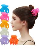 Shop RC Roche 6-Piece Pumpkin Clamp Set - High-Quality Octopus Hair Clips for Women with Interlocking Teeth | Large Colored Multifunctional Claw Clips - Buy Online on GoSupps.com
