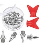Hotop 32pc Steel Track Shoe Spikes & Wrench Set - 1/2Inch, 1/4Inch, 3/8Inch, White - Sports Running Replacement Spikes - Buy Online on GoSupps.com
