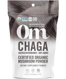 Om Mushroom Superfood Chaga Powder - Organic 3.5 oz, 50 Servings, Antioxidants & Immune Support - Buy Online on GoSupps.com