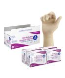 Dynarex Sterile Disposable Latex Surgical Gloves Powder-Free Sterilely Packaged in Pairs Professional Medical and Healthcare Use Veterinary Clinic Bisque Size 7.0 1 Case of 200 Pairs of Gloves Size 7 (Pack of 200) - Buy Online on GoSupps.com