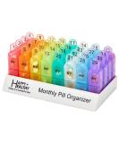 Monthly Pill Organizer - 30 Day AM PM Pill Box with Removable Daily Organizers | Perfect for Morning & Night Medication Management - Buy Online on GoSupps.com
