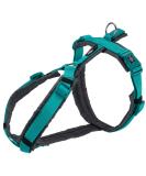 TRIXIE Trekking Harness - Premium S 36-44cm/15mm - Ocean Blue/Graphite for Dogs | Best International Shipping - Buy Online on GoSupps.com