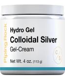 Piping Rock Colloidal Silver Cream 4 oz | Non-GMO Gluten-Free Hydro Gel for Skin Health - Shop Now - Buy Online on GoSupps.com