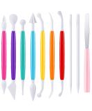 Double Head Plastic Clay Sculpting Tools Kit | Pottery Decor DIY Crafts | Assorted Colors - Set of 10 - Buy Online on GoSupps.com