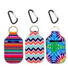 Hand Sanitizer Holder - 1 oz Travel Size Keychain Serape Tie Dye Design for Easy Attachment to Purse Backpack & Diaper Bag - Buy Online on GoSupps.com