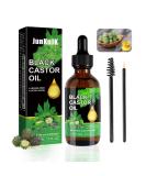 Premium Organic Black Castor Oil for Eyelashes & Eyebrows - 60ML Cold Pressed Hair Growth Solution - Buy Online on GoSupps.com