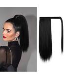 BARSDAR PERSE CHANGE 35 cm Short Straight Ponytail Hair Extension - Black 1B | Velcro Braid for Women - Buy Online on GoSupps.com