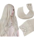 Buy Hetto Clip In Extensions - Real Remy Hair Platinum Blonde #60 120g 45cm - Smooth & Full Coverage - Buy Online on GoSupps.com
