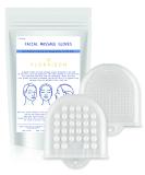 Mini Glow Soft Silicone Facial Cleansing Brush & Face Massager Set - Metallic White | Luxury Skincare Gift - Buy Online on GoSupps.com