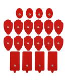 Belifu TENS Unit Electrode Pads - Reusable Self-Adhesive Latex-Free Massage Pads for TENS EMS Massagers | Standard Snap Connection - Buy Online on GoSupps.com