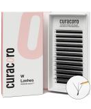 Curacoro W Eyelash Extensions - 3D Handmade Volume CCC Curl 0.05-0.07mm Thickness 9-15mm Mixed Tray Fluffy & Long Lasting Easy Application - Buy Online on GoSupps.com