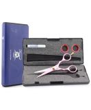 Haryali London Professional 5.5 Hairdressing Scissors for Men and Women - Hair Cutting Shears with Adjustable Screw and Comb Pink - Buy Online on GoSupps.com