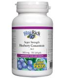 Buy Natural Factors BlueRich Blueberry Concentrate 500mg - Super Strength, 90 Softgels - Buy Online on GoSupps.com