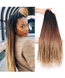 6 Packs Pre-looped 24 Inch Ombre Honey Blonde Crochet Box Braids - Medium Size - Kanekalon Senegalese Twist Hair for Black Women - Buy Online on GoSupps.com