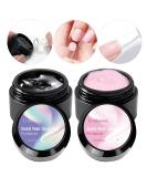 Buy U-shinein 2x10ml Solid Nail Glue Gel - Clear & Pink Gel for Acrylic Nails | Press On & Nail Art Manicure | Long Lasting Cure - Buy Online on GoSupps.com