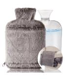 Buy Large 3L Plush Hot Water Bottle with Fluffy Cover | XXL Cozy Heat Bottle & Hand Warmer | Ideal for Men & Women - Buy Online on GoSupps.com