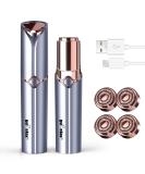 Flawless Face Hair Remover for Women - Gurelax 2023 Blue Facial Razor with 4 Replacement Heads - Buy Online on GoSupps.com