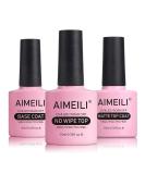 AIMEILI Base and Top Coat 10ML - Nail Polish Essentials - Buy Online on GoSupps.com