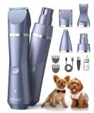 oneisall Dog Clippers Grooming Kit 4 in 1 Quite Cordless Dog Paw Trimmer & Nail Grinders & Small Dog Trimmer for Grooming Pet Clippers Shaver Trimmer for Small Dogs (Blue) - Buy Online on GoSupps.com