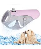 TVMall Dog Cooling Vest | Breathable Mesh Jacket for All Dog Sizes | Adjustable Summer Coat with Reflective Strip | New Pink - Buy Online on GoSupps.com