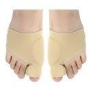 Bunion Pain Relief Socks: Hallux Valgus Corrector for Women and Men - Toe Straightener for Hammer Toes - Orthotic Bunion Splint Brace (Beige, 1 Pair) - Buy Online on GoSupps.com