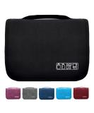 Hanging Toiletry Bag | Large Capacity Waterproof Travel Cosmetic Bag | Men and Women Bathroom Storage (Black) - Buy Online on GoSupps.com
