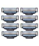 8-Piece Men's Wet Razor Set + Replacement Blades | Perfect Gift for Men - Buy Online on GoSupps.com