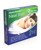 Sleepeze Remedies x60 Nasal Strips - Clear Large Anti-Snoring Nose Strips for Better Breathing - Stop Snoring and Improve Sleep - 60 Count - Buy Online on GoSupps.com