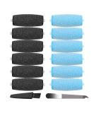 12 Pack Replacement Rollers for Amope Pedi Refills Electronic Perfect Foot File-(6 Extra Coarse& 6 Regular Coarse) 14 Piece Set - Buy Online on GoSupps.com