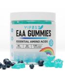 EAA Gummies 120 Count - Blue Raspberry 8000 mg Essential Amino Acids Non-GMO Gluten Free Vegetarian Friendly | All 9 EAAs & BCAAs - Buy Online on GoSupps.com