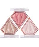 3D Diamond Blush Trio Set - Long Lasting, Buildable & Blendable Cheek Makeup Palette - 24.00g - Buy Online on GoSupps.com
