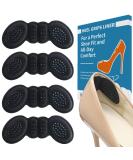 Buy Heel Pads for Oversized Shoes - 4 Pairs Anti-Slip Grips for Men & Women | Cushioned Inserts to Prevent Blisters & Heel Slipping - Black - Buy Online on GoSupps.com