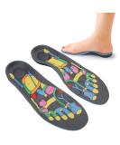 Flat Feet Corrective Insoles - Magnetic Massage Inserts for Plantar Fasciitis Relief | Acupressure Shoe Inserts for Men & Women - Buy Online on GoSupps.com