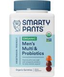 SmartyPants Organic Men's Multivitamins - Daily Gummy Vitamins with Probiotics, Zinc, Omega 3 & Essential Nutrients | 120 Gummies - Buy Online on GoSupps.com