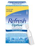 Refresh Optive Lubricant Eye Drops, Preservative-Free, 0.01 Fl Oz Single-Use Containers, 60 Count 60 Count (Pack of 1) - Buy Online on GoSupps.com