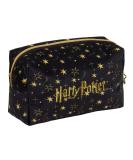 Harry Potter Makeup Bag | Black Velvet Cosmetic Toiletries Case for Women & Girls | Deathly Hallows Travel Accessory Gift - Buy Online on GoSupps.com
